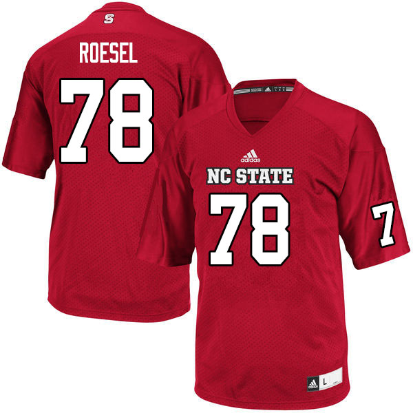 Men #78 Jason Roesel NC State Wolfpack College Football Jerseys Sale-Red